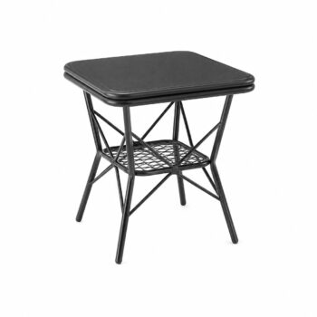 طاوله كافيه مربع T-989 BLACK&GREY 60*60