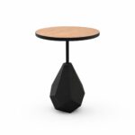 طاولة خدمة خشب مفرد 4545 HM634 BLACK BROWN