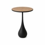طاولة خدمة خشب مفرد 4545 HM635 BLACK BROWN