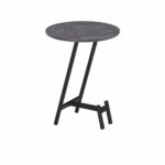 طاولة خدمة ميلامين دائري S02 DARK GREY