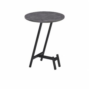 طاولة خدمة ميلامين دائري S02 DARK GREY