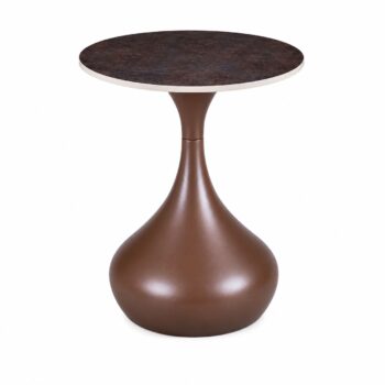 طاولة خدمة سيراميك دائري SHS-037S BROWN