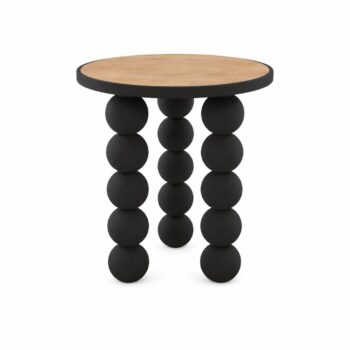 طاولة خدمة خشب مفرد 4545 HM632 BLACK BROWN