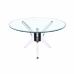 طاولة شاي اكلريك زجاج مفرد 8080 3022 BLACK
