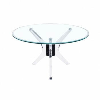 طاولة شاي اكلريك زجاج مفرد 8080 3022 BLACK