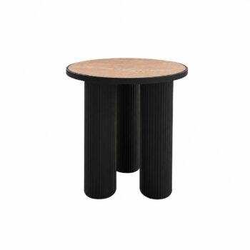طاولة خدمة خشب مفرد 4545 HM633 BLACK BROWN