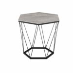 طاوله كافيه سيراميك سداسي 232 GREY