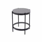خدمه مفرد خشب زجاج دائري 4545 VPS-002 GREY