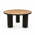 طاولة شاي خشب مفرد HM631 BLACK BROWN 8080