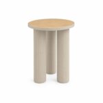 طاولة خدمة خشب مفرد 4545 HM633 BEIGE WOOD