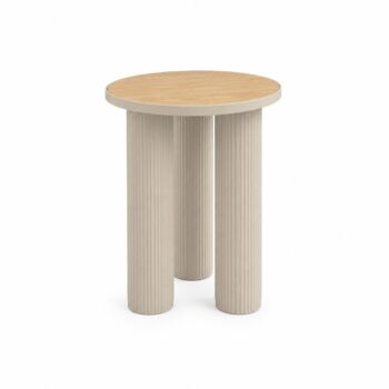 طاولة خدمة خشب مفرد 4545 HM633 BEIGE WOOD