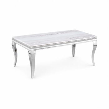 طاولة ستيل رخام مستطيل 13070 911 SILVER