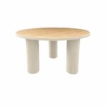 طاولة شاي خشب مفرد  8080 HM631 BEIGE WOOD