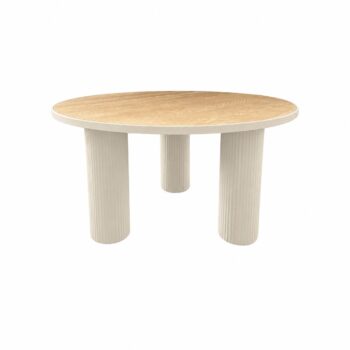 طاولة شاي خشب مفرد  8080 HM631 BEIGE WOOD