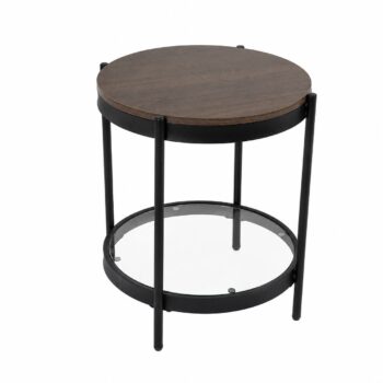 خدمه مفرد خشب زجاج دائري 4545 VPS-002 BROWN B