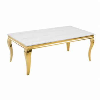 طاولة ستيل رخام مستطيل 60120 910 GOLD