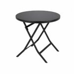 طاوله كافيه دائري تصفيط GS-06 BLACK 80*80