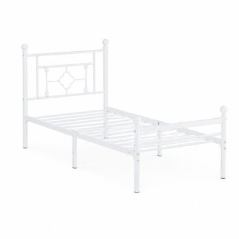 سرير حديد مقاس 90*190 WHITE 3919