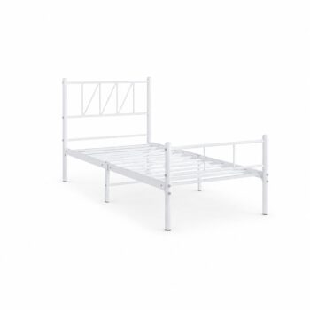 سرير حديد مقاس 90*190 WHITE 3927
