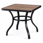 طاوله كافيه مربع 90*90 F31 BLACK&COFFEE