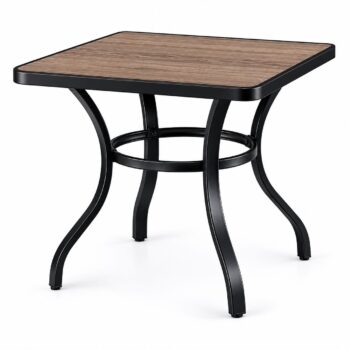طاوله كافيه مربع 90*90 F31 BLACK&COFFEE