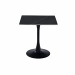 طاولة كافيه سيراميك مربع 70*70 TX-003 BLACK