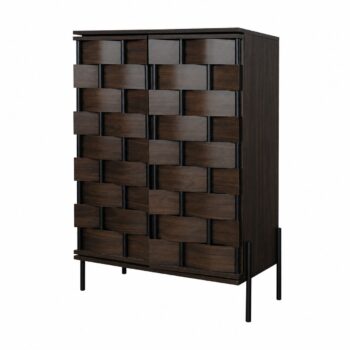 دولاب جزمه ماليزي 2باب SC301 DARK BROWN