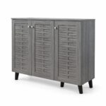دولاب جزمه ماليزي 3باب SC-1223 GREY