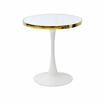 طاوله كافيه دايري K04 WHITE GOLD 70*70
