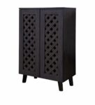 دولاب جزمه ماليزي 2باب SC-652 WALNUT