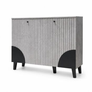 دولاب جزمه ماليزي 120سم SC-303 GREY BLACK