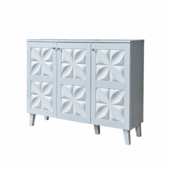 دولاب جزمه ماليزي 120سم SC-060 WHITE