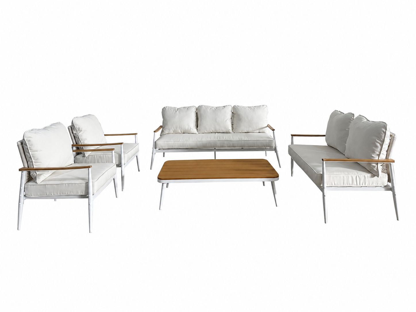 طقم كنب خارجي 7 شخص WHITE&BEIGE 212347 - 8200143 - صورة 1.jpg طقم كنب خارجي 7 شخص WHITE&BEIGE 212347 - درة السجايا