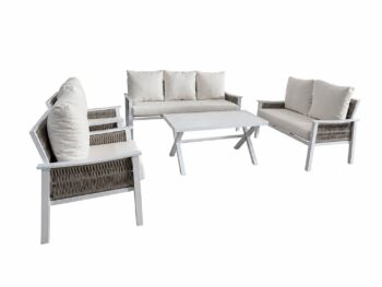 طقم كنب خارجي 7 شخص WHITE&BEIEG 212375 - درة السجايا