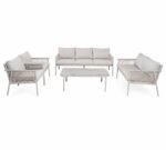 طقم كنب خارجي 7 شخص KZ-1008 LIGHT GREY - درة السجايا