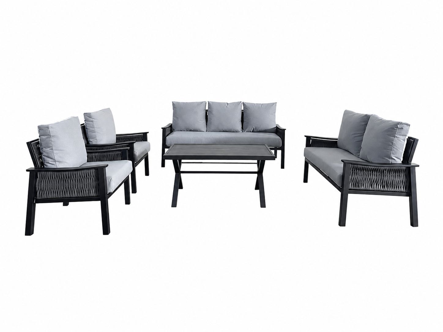 طقم كنب خارجي 7 شخص BLACK&GREY 212375 - 8200151 - صورة 1.jpg طقم كنب خارجي 7 شخص BLACK&GREY 212375 - درة السجايا