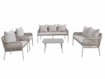 طقم كنب خارجي 7 شخص WHITE&BEIGE 212373 - درة السجايا