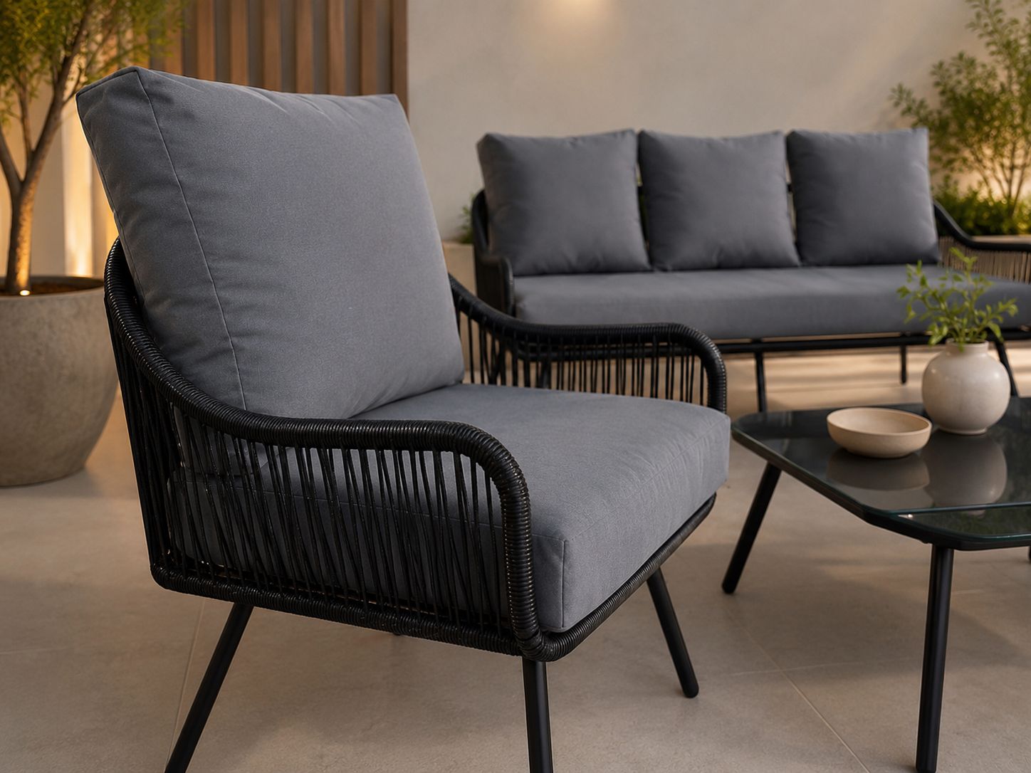 طقم كنب خارجي 7 شخص BLACK&GREY 212374 - 8200149 - صورة 3.jpg طقم كنب خارجي 7 شخص BLACK&GREY 212374 - درة السجايا