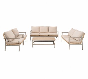 طقم كنب خارجي 7 شخص KZ-1006 BEIGE - درة السجايا
