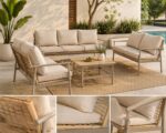 طقم كنب خارجي 7 شخص KZ-1006 BEIGE – 8200138 – صورة 1.jpg