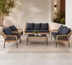 طقم كنب خارجي 7 شخص KZ-1005 BLACK – 8200135 – صورة 1.jpg