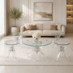 طقم اكرليك زجاج دائري 1+4 3022 SILVER – 7100071 – صورة 1.jpg