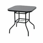طاوله مربع زجاج اسود F5028 BLACK 80*80