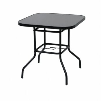 طاوله مربع زجاج اسود F5028 BLACK 80*80