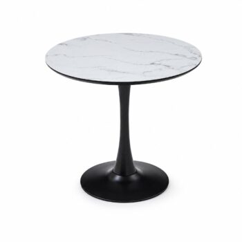 طاولة كافيه بديل سيراميك دائري T-04 WHITE 80*80