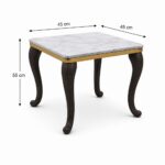 طقم شاي سيراميك مستطيل CE-001 GOLD 1+4 – 7500032 – صورة 1.jpg