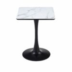 طاولة كافيه بديل سيراميك مربع T-05 WHITE 80*80