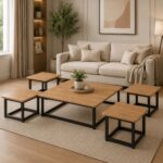 طقم شاي خشب ارضي 1+4 TS109 WOOD – 7300046 – صورة 1.jpg
