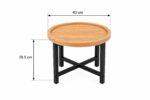 طقم شاي خشب ارضي دائري 1+4 TS120 WOOD – 7300199 – صورة 1.jpg