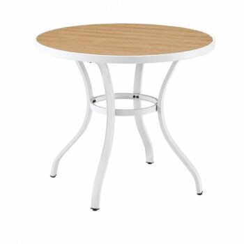 طاوله كافيه دائري 90*90 F30 WHITE&BEIGE